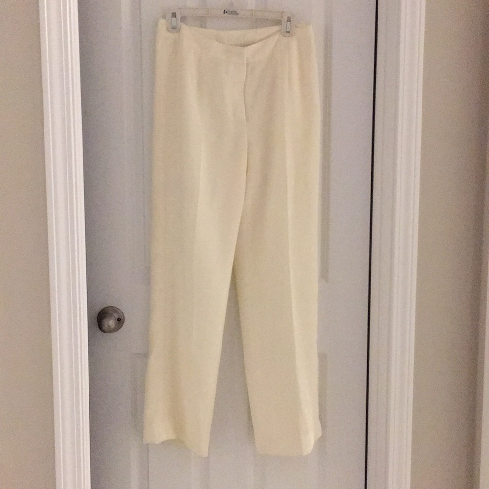 Cream Suit Pants